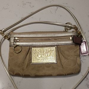 Coach Small Purse Gold Shoulder Strap